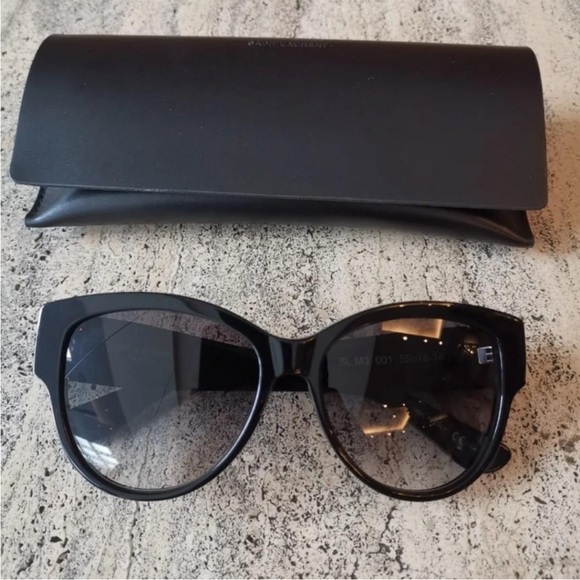 Yves Saint Laurent SL M3 001 oversized cat shaped sunglasses - Picture 2 of 12